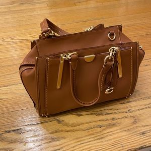 Coach Dreamer Satchel Saddle Brown